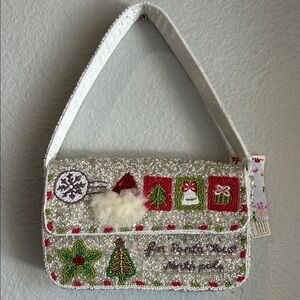 Festive Beaded Shoulder Bag - Christmas Style - TJ Maxx Viral Bags!